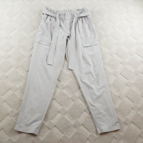 Athleta Light Gray Women's Pants - Picture 1 of 10